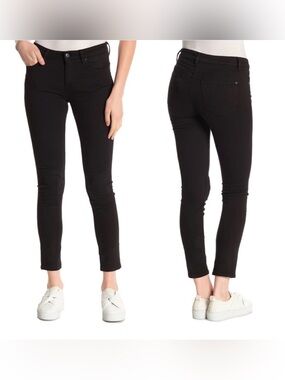 NWT Vigoss Marley Mid Rise Skinny Black Stretch Jeans Size 31